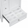 Mia 24" Bathroom Vanity with Ceramic Sink and Multi-Drawer Storage, White | Mia Meuble-lavabo de 24" avec vasque en ceramique et rangement a plusieurs tiroirs, Blanc
