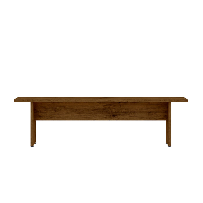 Manhattan Comfort Nomad 67.91\" Rustic Country Dining Bench - Natural