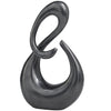 Metal 12" Knot Sculpture - Black|Sculpture nœud de 12 po en métal - noire