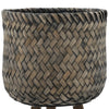 Bamboo Planter on Stand - Set of 2|Cache-pot en bambou sur support - ensemble de 2