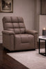 Linden 35.5" Leather-Look Power Reclining Lift Chair - Brown | Fauteuil basculeur à inclinaison électrique Linden de 35,5 po d’apparence cuir - brun