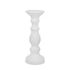 Ceramic 12" Dimpled Candle Holder - White|Bougeoir de 12 po en céramique avec fossettes - blanc