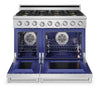 Thor Kitchen X Series 7.6 Cu. Ft. Freestanding Double Oven Gas Range – Stainless Steel - XRG48E  | Cuisinière à gaz amovible Thor Kitchen de série X de 7,6 pi3 à four double - acier inoxydable - XRG48E