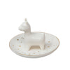 Ceramic Llama Trinket Tray - White|Plateau à babioles lama en céramique - blanc