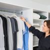 Bestar Florence 35" Modular Reach-In/Walk-In Closet System with LED Light and Storage - White|Système de garde-robe et pièce-penderie modulaire Florence de Bestar de 35 po avec éclairage à DEL et rangement - blanc