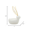 Ceramic Bunny Trinket Tray - White|Plateau à babioles lapin en céramique - blanc