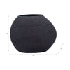 Glass 8" Textured Vase - Black | Vase texturé de 8 po en verre - noir