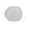 Glass 8" Textured Vase - Frosted White | Vase texturé de 8 po en verre - blanc givré