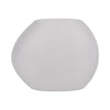 Glass 8" Textured Vase - Frosted White | Vase texturé de 8 po en verre - blanc givré