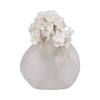 Glass 8" Textured Vase - Frosted White | Vase texturé de 8 po en verre - blanc givré