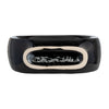 Ceramic 11" Oval Vase - Shiny Black | Vase ovale de 11 po en céramique - noir lustré