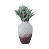 Glass 12" Two-Tone Vase - Blush|Vase deux couleurs de 12 po en verre - rose tendre