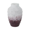 Glass 12" Two-Tone Vase - Blush|Vase deux couleurs de 12 po en verre - rose tendre