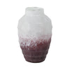 Glass 12" Two-Tone Vase - Blush|Vase deux couleurs de 12 po en verre - rose tendre