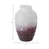 Glass 12" Two-Tone Vase - Blush|Vase deux couleurs de 12 po en verre - rose tendre