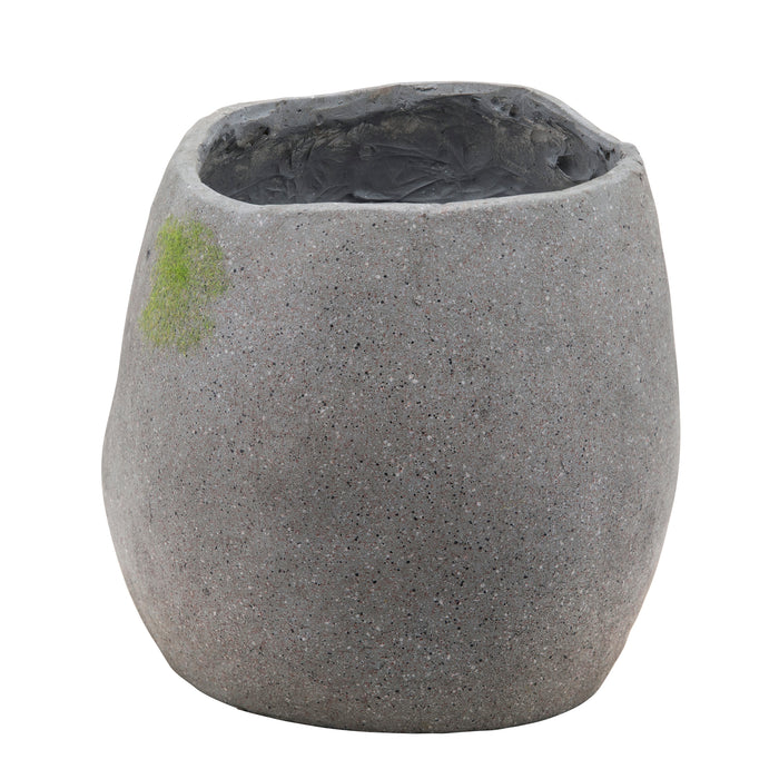 Resin 9\" No Speak Planter - Grey