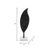 Metal 19" Leaf Table Decor - Black | Décoration de table feuille de 19 po en métal - noire