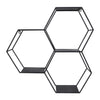Iron Metal 26" Hexagon Wall Shelf - Black | Étagère murale hexagonale de 26 po en fer métallique - noire