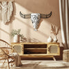Metal 12" Buffalo Wall Accent - Black and White | Décoration murale bison de 12 po en métal - noire et blanche