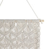 Wood 18" Macrame Wall Hanging - Ivory | Décoration murale de 18 po en macramé et en bois - ivoire