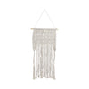 Wood 18" Macrame Wall Hanging - Ivory | Décoration murale de 18 po en macramé et en bois - ivoire