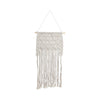 Wood 18" Macrame Wall Hanging - Ivory | Décoration murale de 18 po en macramé et en bois - ivoire
