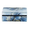 Wood 8" Trinket Box - Blue and Gold|Boîte à babioles de 8 po en bois - bleue et dorée