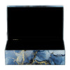 Wood 8" Trinket Box - Blue and Gold|Boîte à babioles de 8 po en bois - bleue et dorée