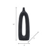 Ceramic 14" Open Cut-Out Vase - Black|Vase de 14 po en céramique avec découpe - noir