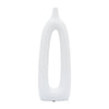 Ceramic 14" Open Cut-Out Vase - White|Vase de 14 po en céramique avec découpe - blanc