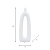 Ceramic 14" Open Cut-Out Vase - White|Vase de 14 po en céramique avec découpe - blanc