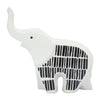 Ceramic 7" Elephant Decor - Black and White | Décoration éléphant de 7 po en céramique - noire et blanche