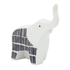 Ceramic 7" Elephant Decor - Black and White | Décoration éléphant de 7 po en céramique - noire et blanche