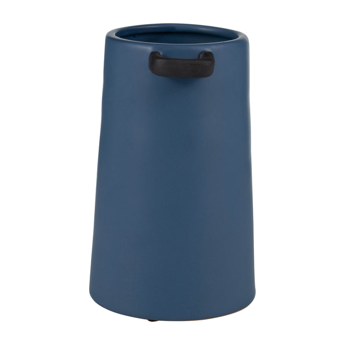 Ceramic 9\" Vase - Blue