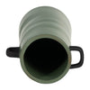 Ceramic 9" Eared Vase - Dark Sage|Vase à oreilles de 9 po en céramique - sauge foncé