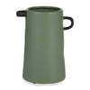 Ceramic 9" Eared Vase - Dark Sage|Vase à oreilles de 9 po en céramique - sauge foncé