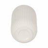 Ceramic 7" Ridged Vase - White|Vase strié de 7 po en céramique - blanc
