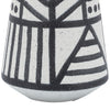 Ceramic 8" Eclectic Vase - Black and White|Vase éclectique de 8 po en céramique - noir et blanc