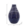 Ceramic 10" Primeval Vase - Blue | Vase Primeval de 10 po en céramique - bleu