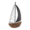 Metal 19" Boat Wall Decoration - Brown | Décoration murale bateau de 19 po en métal - brune