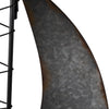 Metal 19" Boat Wall Decoration - Brown | Décoration murale bateau de 19 po en métal - brune