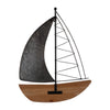 Metal 19" Boat Wall Decoration - Brown | Décoration murale bateau de 19 po en métal - brune