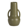 Ceramic 8" Vase with Handles - Olive|Vase de 8 po en céramique avec poignées - olive