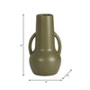 Ceramic 8" Vase with Handles - Olive|Vase de 8 po en céramique avec poignées - olive