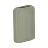 Dolomite 7" Rectangular Vase - Dark Sage|Vase rectangulaire de 7 po en dolomite - sauge foncé