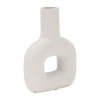 Dolomite 8" Open Cut Vase - White | Vase de 8 po en dolomie avec découpe - blanc