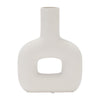 Dolomite 8" Open Cut Vase - White | Vase de 8 po en dolomie avec découpe - blanc