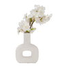 Dolomite 8" Open Cut Vase - White | Vase de 8 po en dolomie avec découpe - blanc