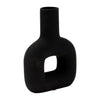 Dolomite 8" Open Cut Vase - Black | Vase de 8 po en dolomie avec découpe - noir