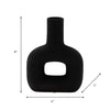 Dolomite 8" Open Cut Vase - Black | Vase de 8 po en dolomie avec découpe - noir